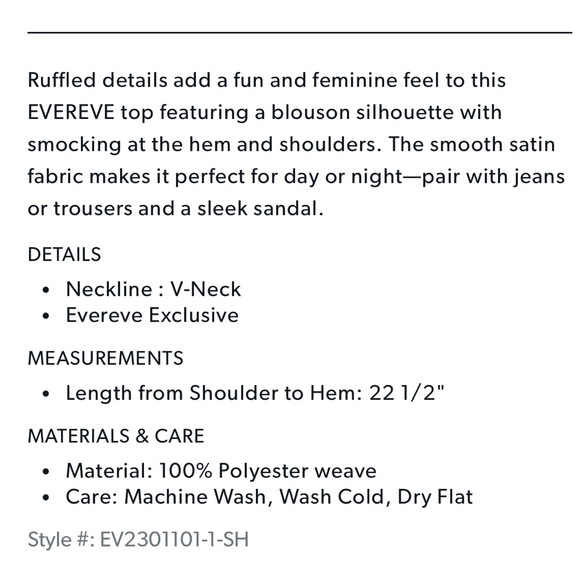 Evereve Brynlee Smocked Satin Top - Picture 5 of 14